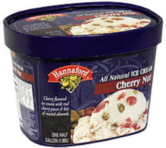 Hannaford Cherry Nut Ice Cream 1.89 l, Nutrition Information Innit