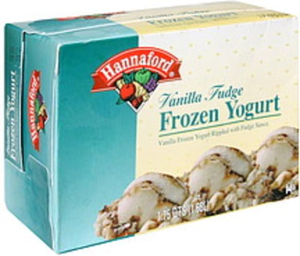 Hannaford Vanilla Fudge Frozen Yogurt 1.75 QT, Nutrition Information