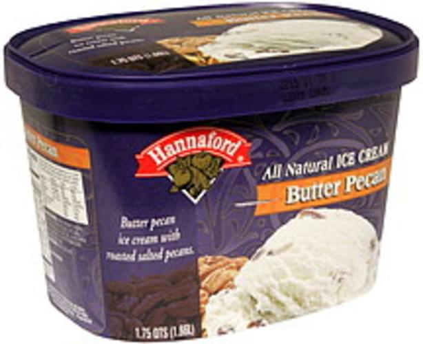 Hannaford Butter Pecan Ice Cream 1.75 QT, Nutrition Information Innit