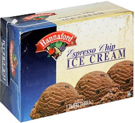 Hannaford Espresso Chip Ice Cream 1.75 QT, Nutrition Information Innit