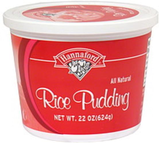 Hannaford Rice Pudding 22 oz, Nutrition Information Innit
