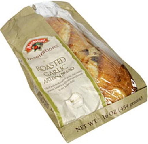 Hannaford Roasted Garlic Artisan Bread 16 oz, Nutrition Information