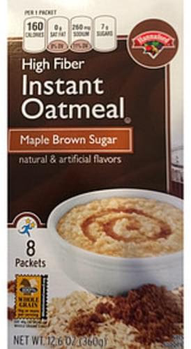 Hannaford Maple Brown Sugar Instant Oatmeal - 45 g