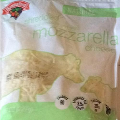 Hannaford Mozzarella Cheese 28 g, Nutrition Information Innit
