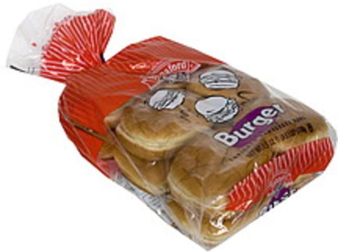 Hannaford Enriched, Sliced Hamburger Buns 12 ea, Nutrition
