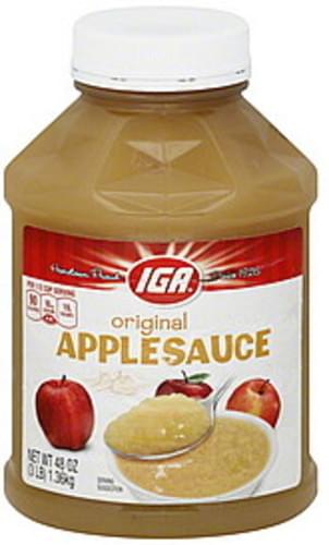 IGA Original Applesauce 48 Oz Nutrition Information Innit