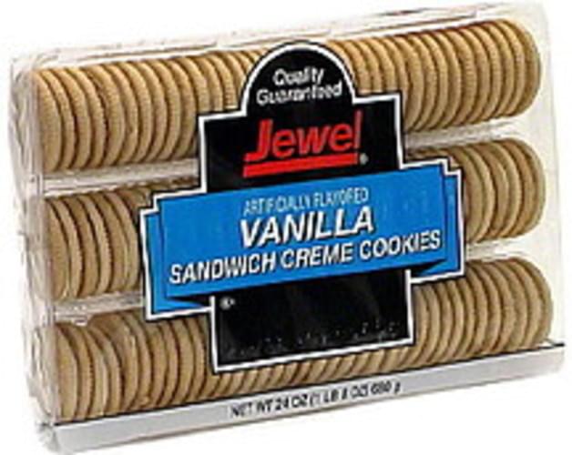 Jewel Sandwich Creme Cookies, Vanilla 24 oz, Nutrition Information