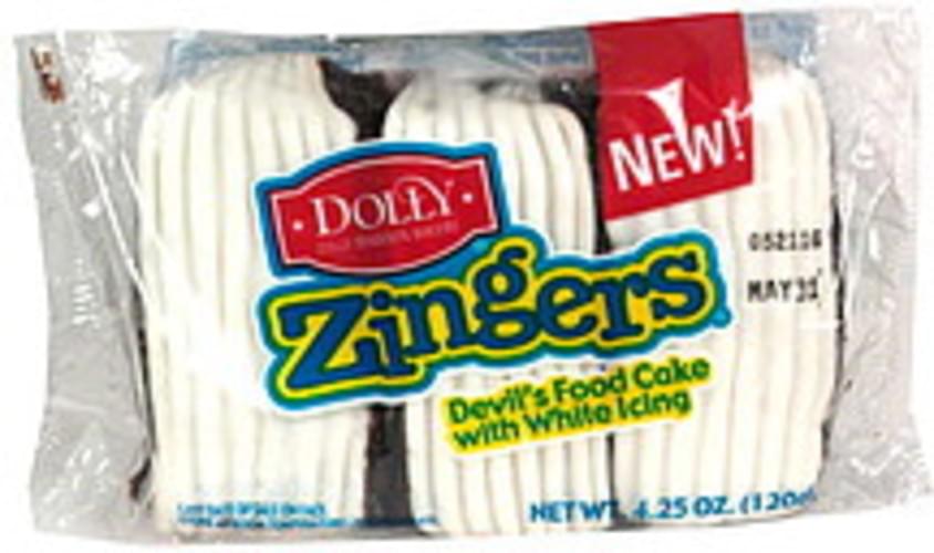 Dolly Madison Devil's Food Cake with White Icing 4.25 oz, Nutrition Information Innit