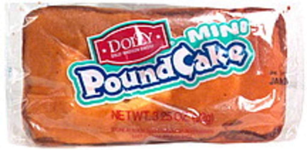 Dolly Madison Bakery Mini Pound Cake 3.25 oz, Nutrition Information