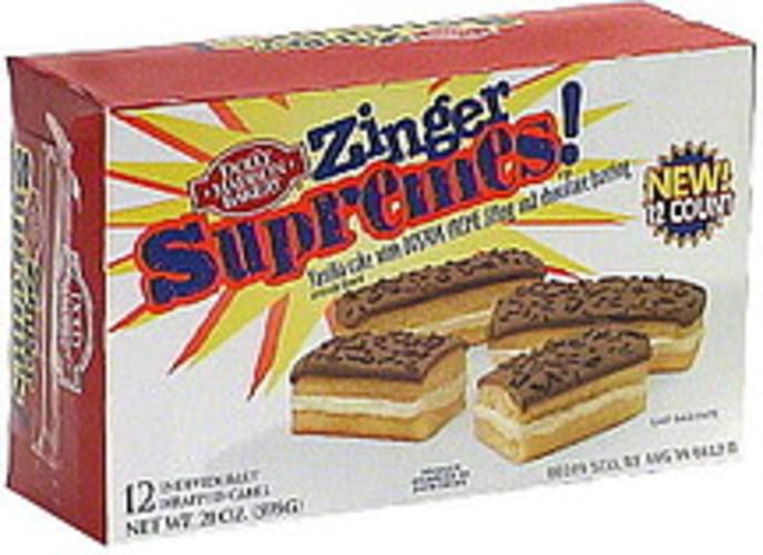 Dolly Madison Vanilla Cake With Boston Creme Filling and Chocolate