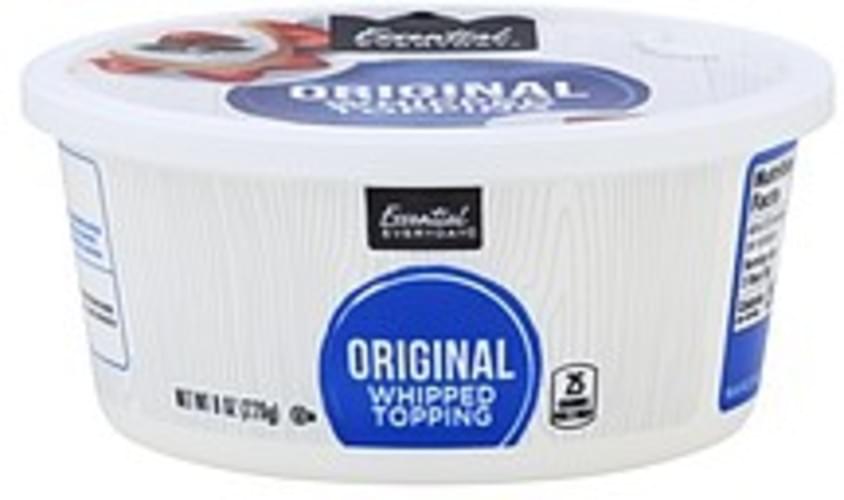 Essential Everyday Original Whipped Topping 8 oz, Nutrition Information Innit