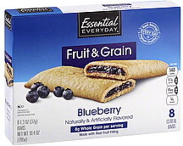 Essential Everyday Fruit & Grain, Blueberry Cereal Bars 8 ea