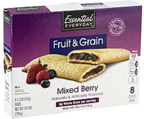 Essential Everyday Fruit & Grain, Mixed Berry Cereal Bars 8 ea