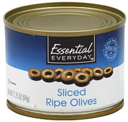 Essential Everyday Ripe, Sliced Olives 2.25 oz, Nutrition Information