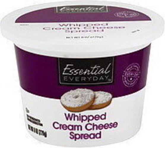 Essential Everyday Whipped Cream Cheese Spread 8 oz, Nutrition
