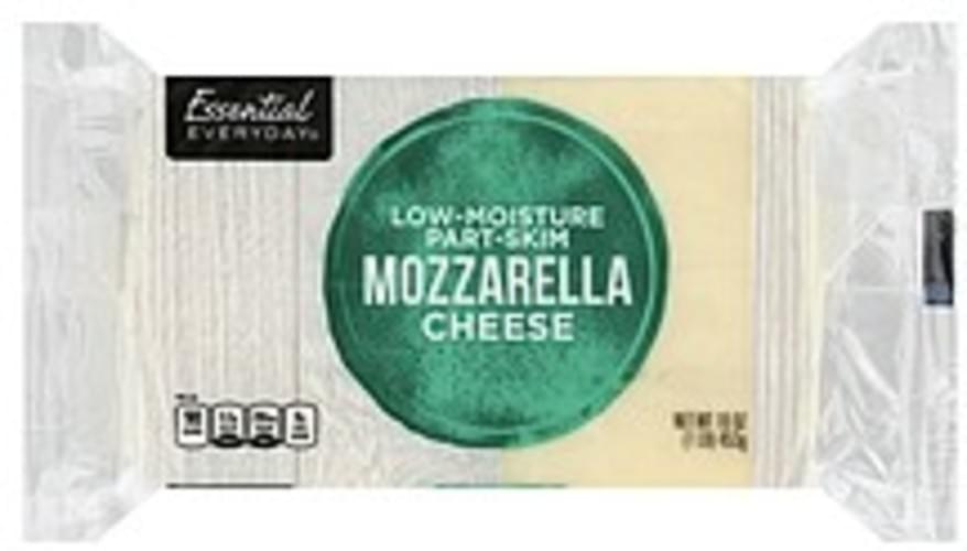 Essential Everyday Part Skim, Mozzarella, Low Moisture Cheese 16 oz