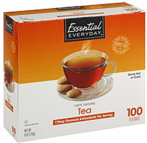Essential Everyday Bags Tea 100 ea, Nutrition Information Innit