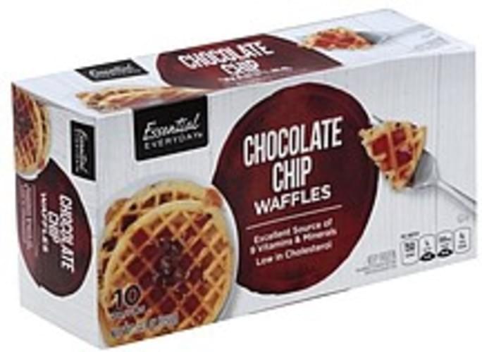 Essential Everyday Chocolate Chip Waffles 10 ea, Nutrition