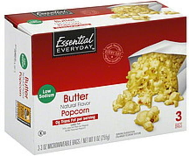 Essential Everyday Butter, Low Sodium Popcorn 3 ea, Nutrition
