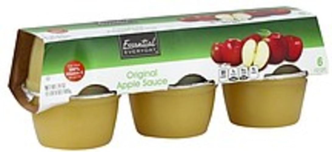 Essential Everyday Original Apple Sauce 6 ea, Nutrition Information