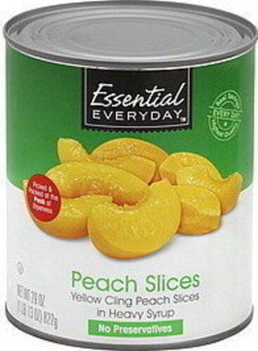 Essential Everyday Peach Slices - 29 oz, Nutrition Information | Innit