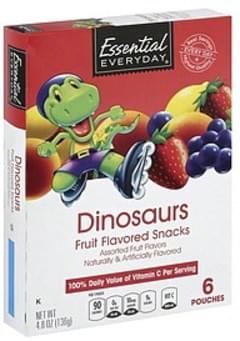 Essential Everyday Fruit Flavored Snacks Dinosaurs