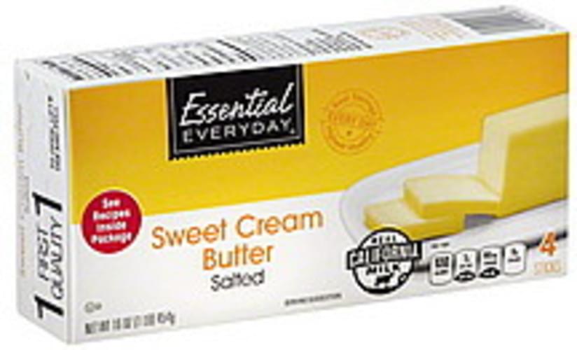 Essential Everyday Sweet Cream, Salted Butter 4 ea, Nutrition