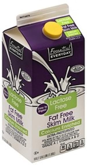 Essential Everyday Fat Free, Skim Milk - 0.5 gl