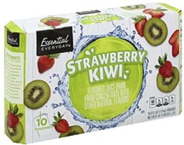 Essential Everyday Strawberry Kiwi Juice Drink 10 ea, Nutrition