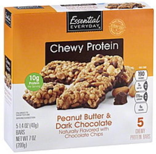 Essential Everyday Chewy, Peanut Butter & Dark Chocolate Protein Bars