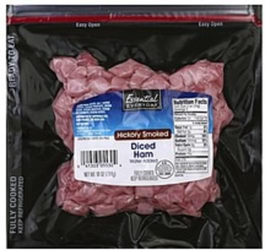 Essential Everyday Hickory Smoked, Diced Ham 10 oz, Nutrition