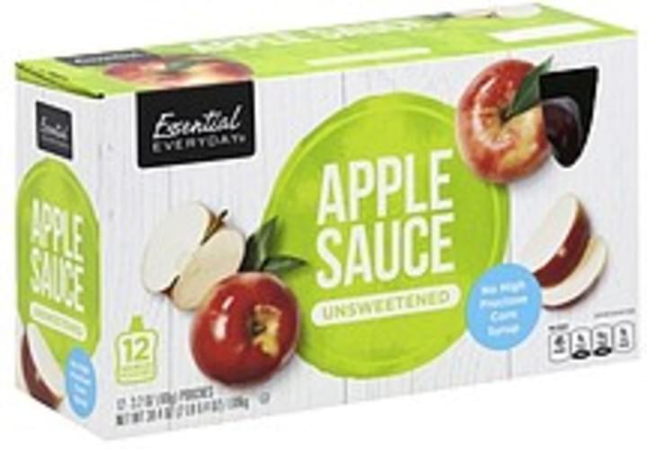 Essential Everyday Unsweetened Apple Sauce 12 ea, Nutrition