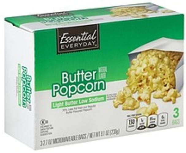 Essential Everyday Butter, Low Sodium, Light Butter Popcorn 3 ea