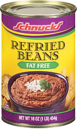 Schnucks Fat Free Beans Refried - 16 oz