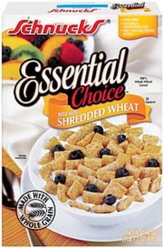 Schnucks Essential Choice Shredded Wheat Bite Size Cereal - 17.2 oz