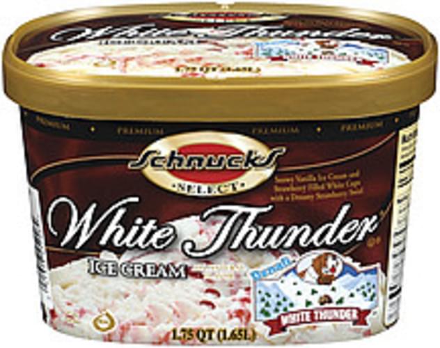 Schnucks White Thunder Ice Cream 1.75 QT, Nutrition Information Innit
