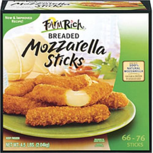 Farm Rich Breaded Mozzarella Sticks 4.5 lb, Nutrition Information Innit