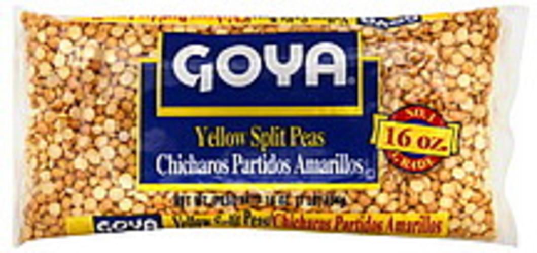 Goya Yellow Goya Yellow Split Peas 16 oz, Nutrition Information Innit