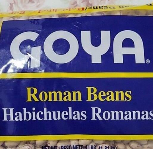 Goya Roman Beans 64 oz, Nutrition Information Innit