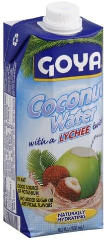 Goya with a Lychee Twist Coconut Water - 16.9 oz