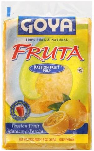Goya Passion Fruit Pulp Fruta - 14 oz