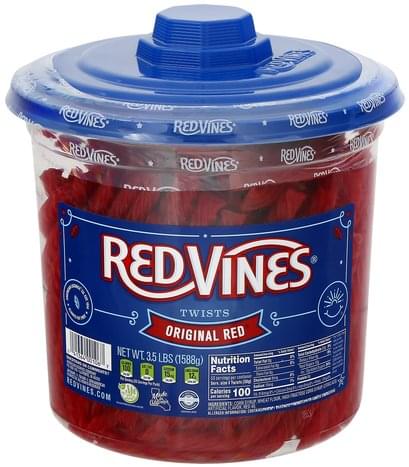 Red vines nutrition label