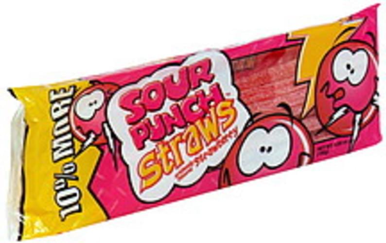 Sour Punch Strawberry Sour Punch Straws 4.95 oz, Nutrition