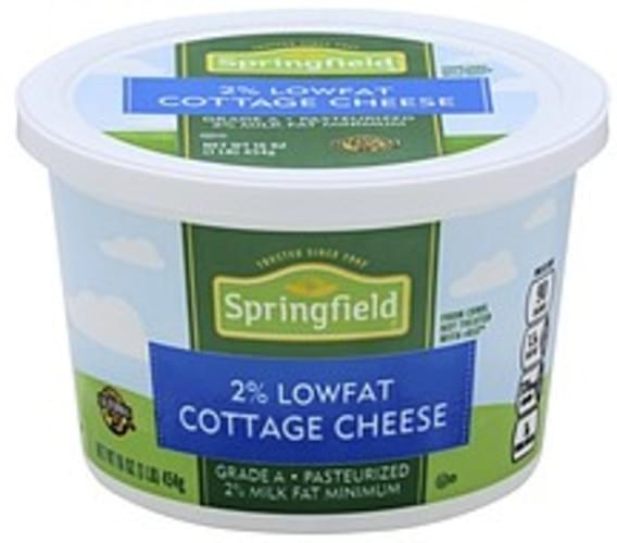 Springfield 2 Lowfat Cottage Cheese 16 oz, Nutrition Information Innit