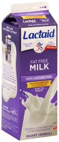Lactaid Fat Free Milk - 1 QT