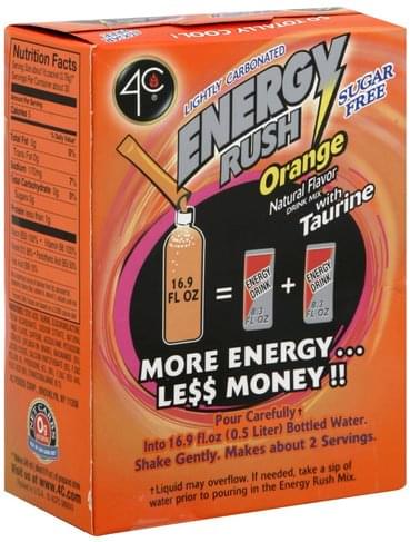 energy rush with taurine energy rush with taurine