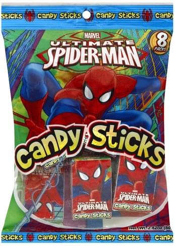 Marvel Marvel Ultimate Spider-man, 8 Pack Candy Sticks - 8 ea ...