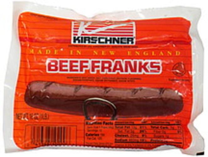 Kirschner Beef Franks 16 Oz Nutrition Information Innit Kirschner Beef Franks 16 Oz Nutrition Information Innit