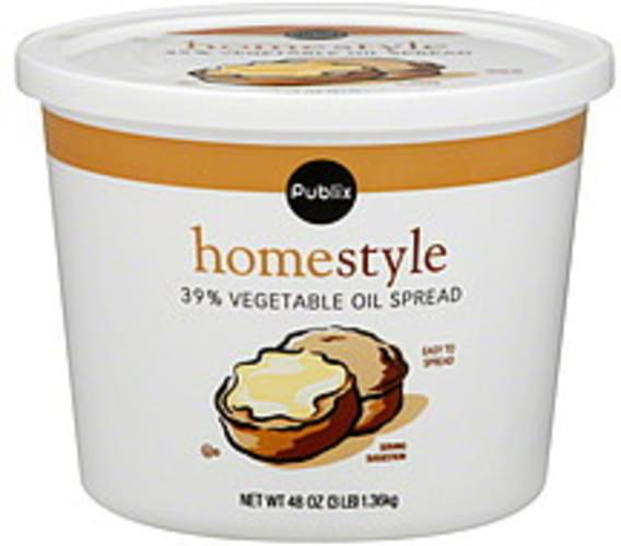 Publix Homestyle Vegetable Oil Spread 48 oz, Nutrition Information