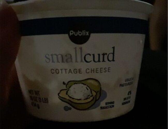 Publix 4 Milkfat, Small Curd Cottage Cheese 16 oz, Nutrition